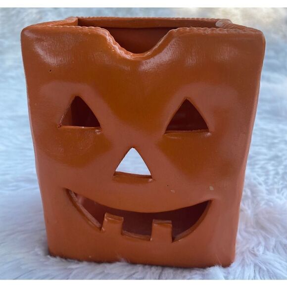 Halloween Fall Sparkle Witch & Jack-O-Lantern Tea Light Candle Holders - Picture 8 of 12